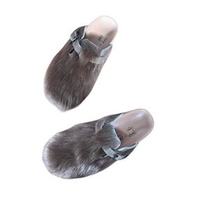 Yuketen‎ Sal 1 w/ Crepe Sole - Shaggy clog quiet luxury